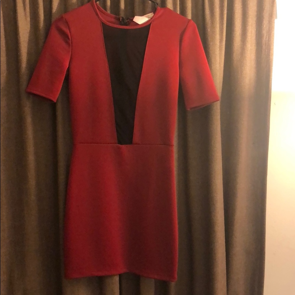 Red going out dress